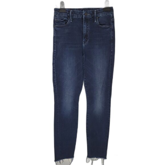Mother High Waisted Looker Ankle Fray Skinny Jeans - Picture 1 of 6